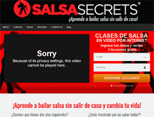 Tablet Screenshot of clasesdesalsa.com